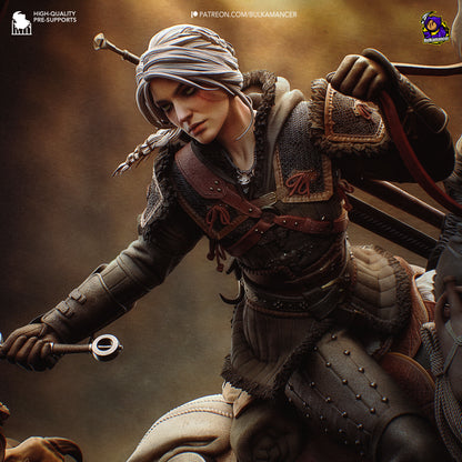 Ciri contre Manticore - The Witcher