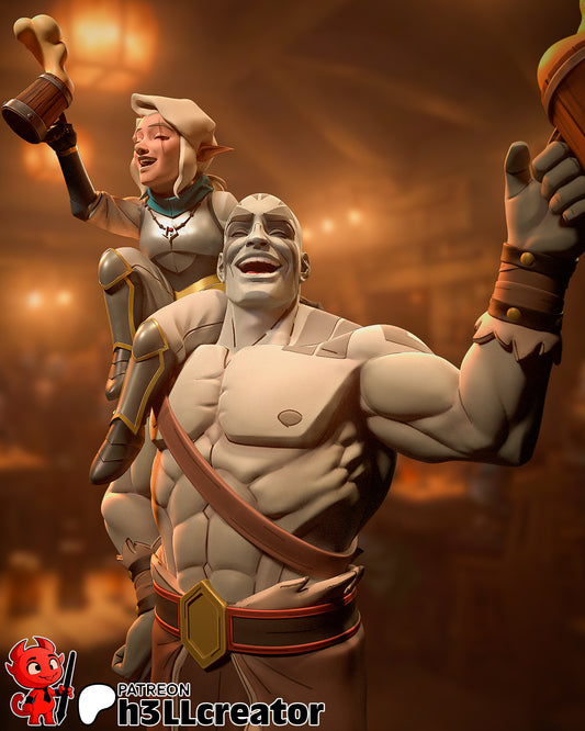 Grog et brochet - Vox Machina - 300 mm