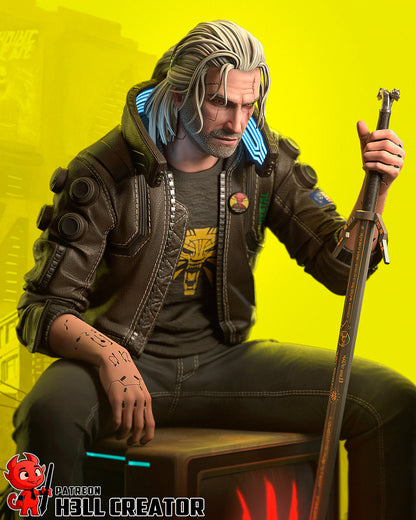 Silverronin aka Geralt from Cyberpunk 2077 - 1:6