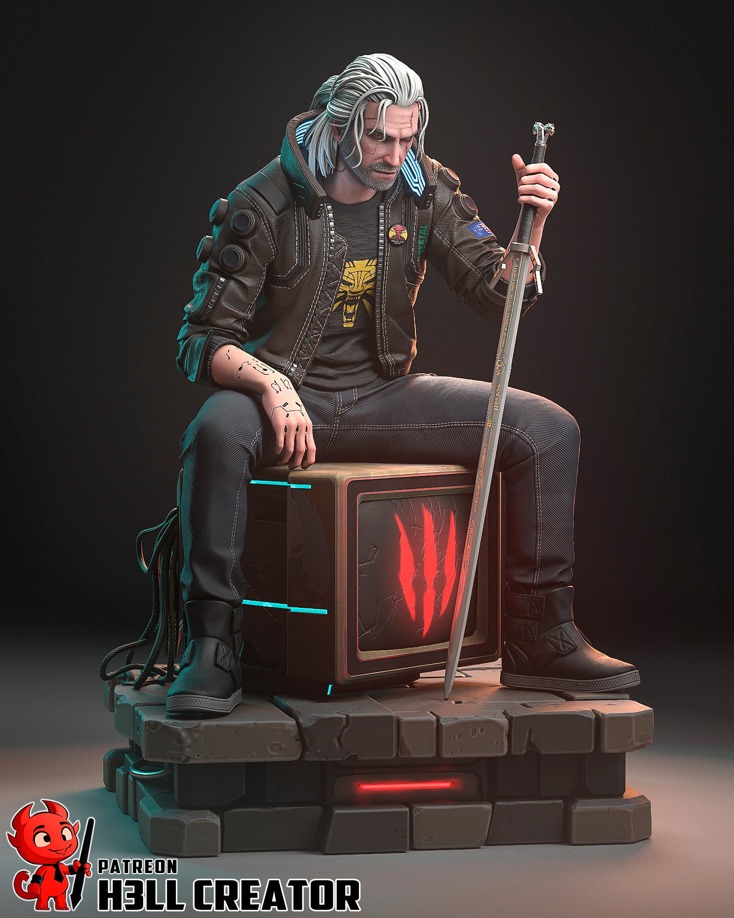 Silverronin aka Geralt from Cyberpunk 2077 - 1:6