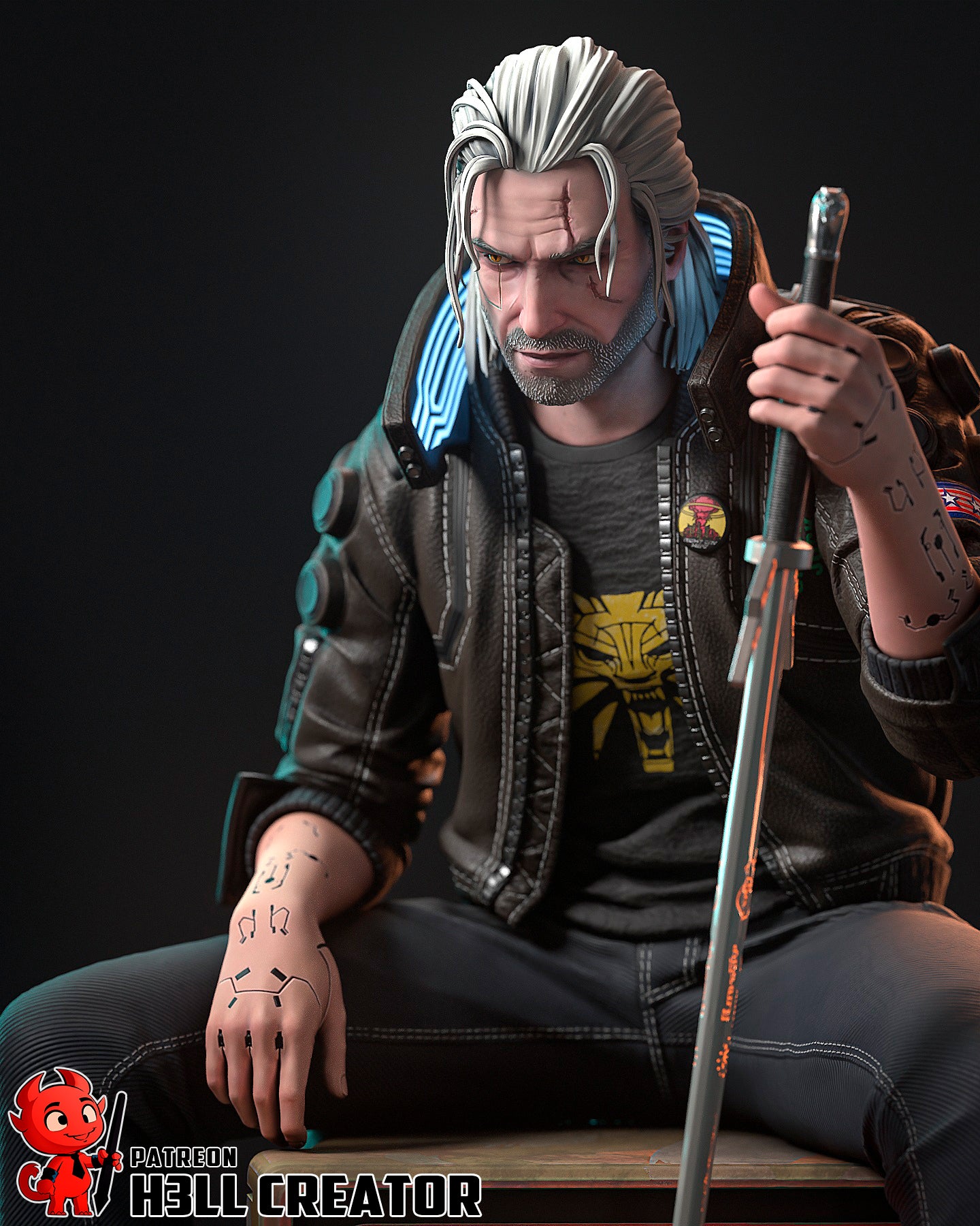 Silverronin aka Geralt from Cyberpunk 2077 - 1:6