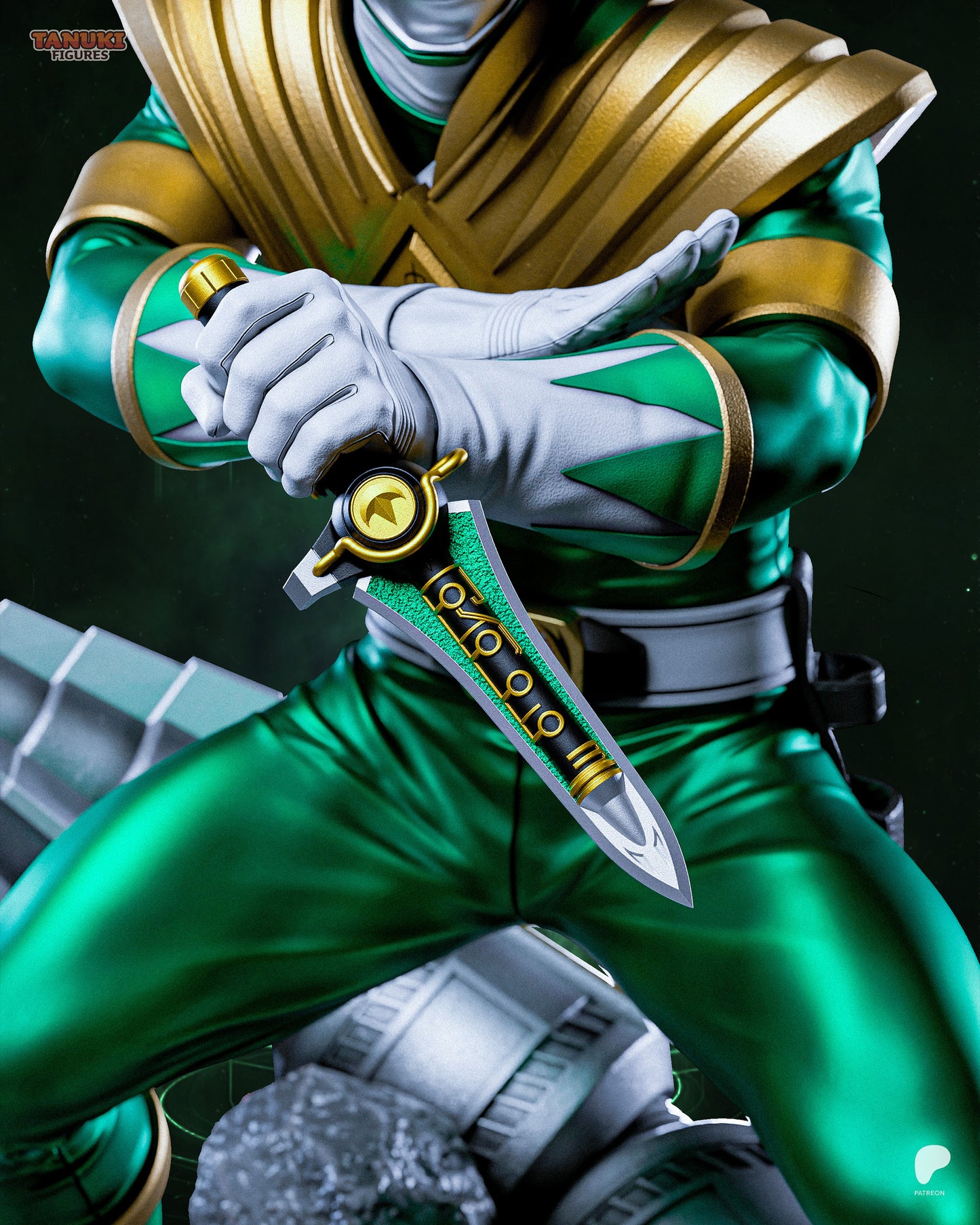 Ranger Vert - Power Ranger - 28 cm