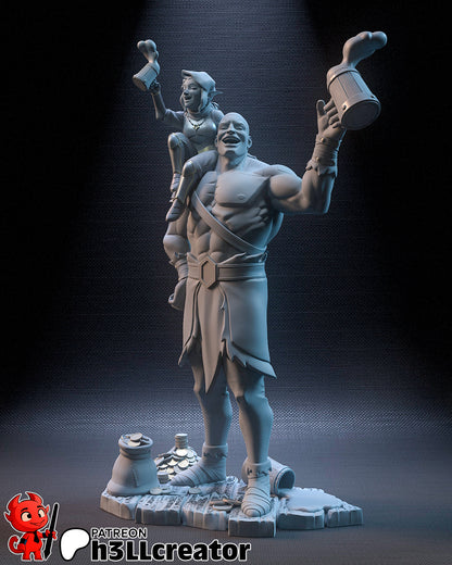 Grog et brochet - Vox Machina - 300 mm
