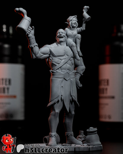 Grog et brochet - Vox Machina - 300 mm