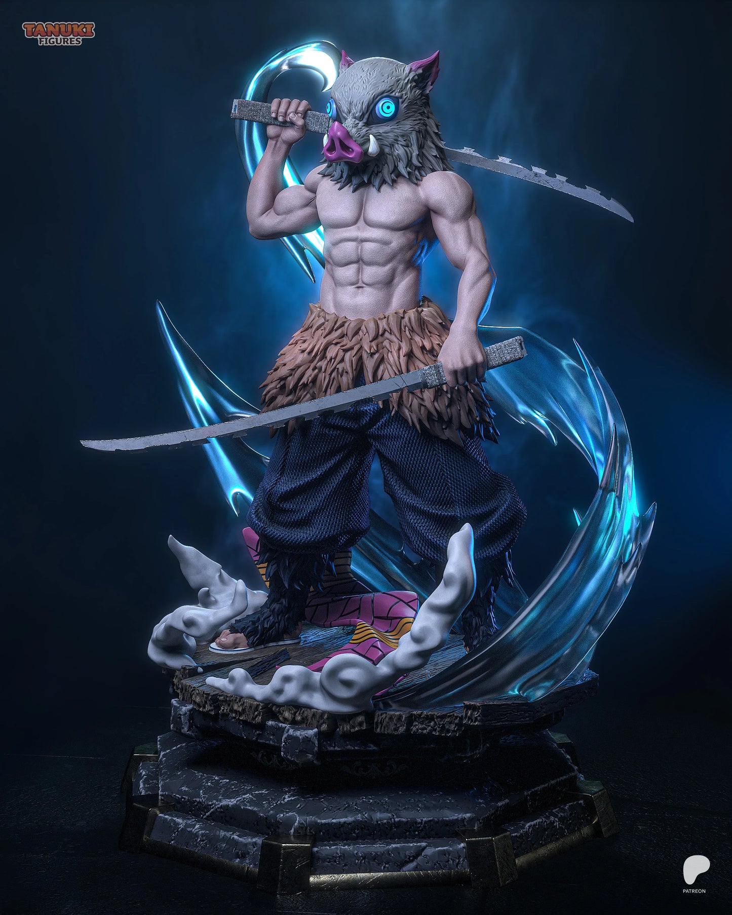 The Boar Mask Warrior - 35.5 cm
