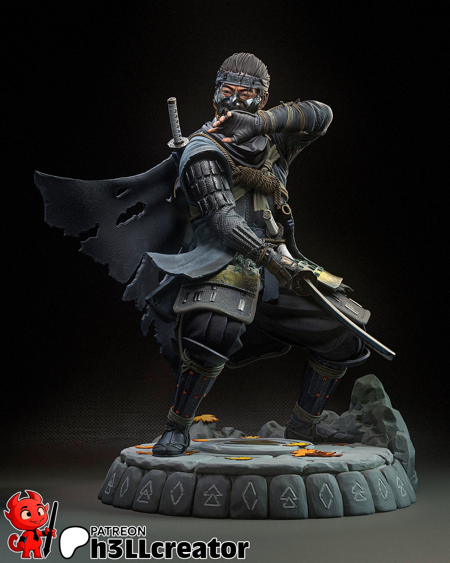JIN SAKAI · Ghost of Tsushima · 250mm – Veneroso Figures