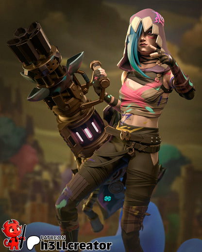The Neon Mercenary - 16.1 cm