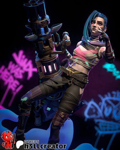 The Neon Mercenary - 16.1 cm