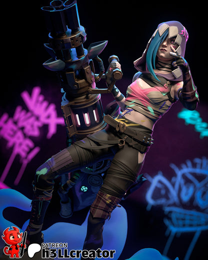 The Neon Mercenary - 16.1 cm