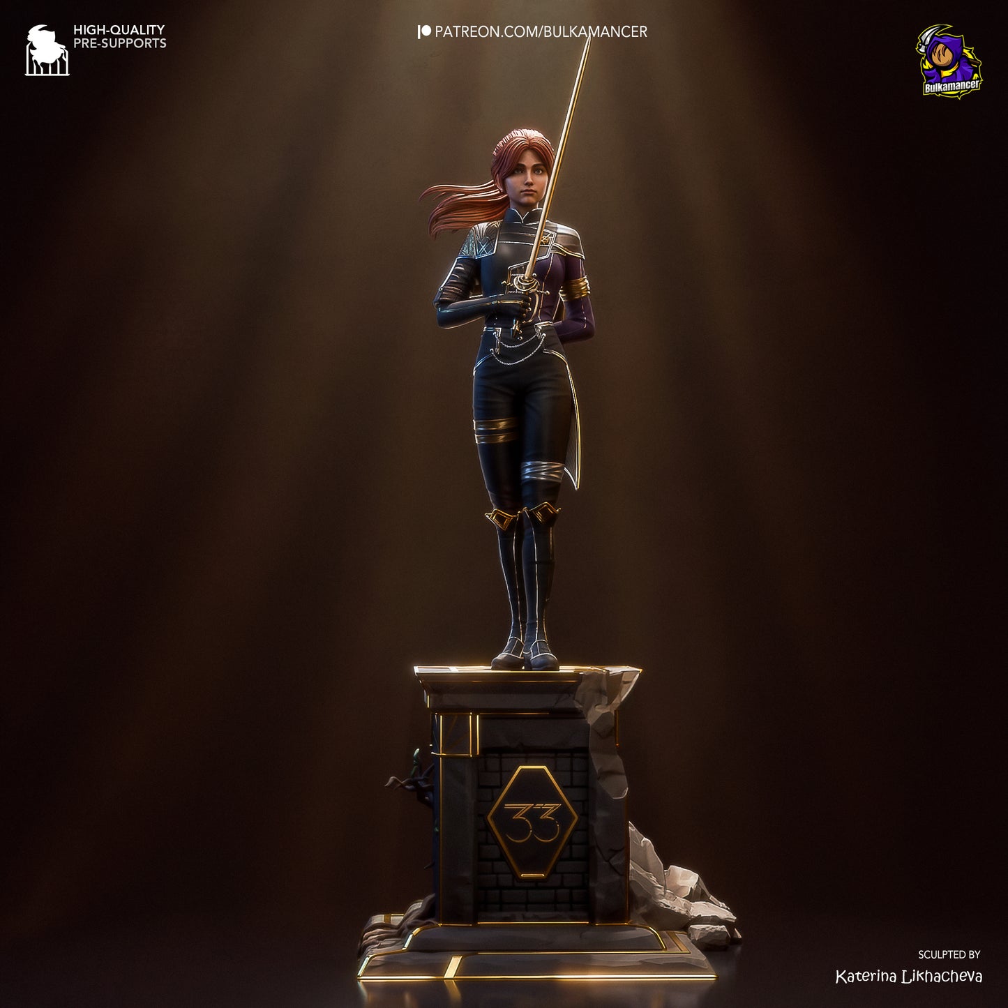 La Duelista del Lienzo - 34,1 cm