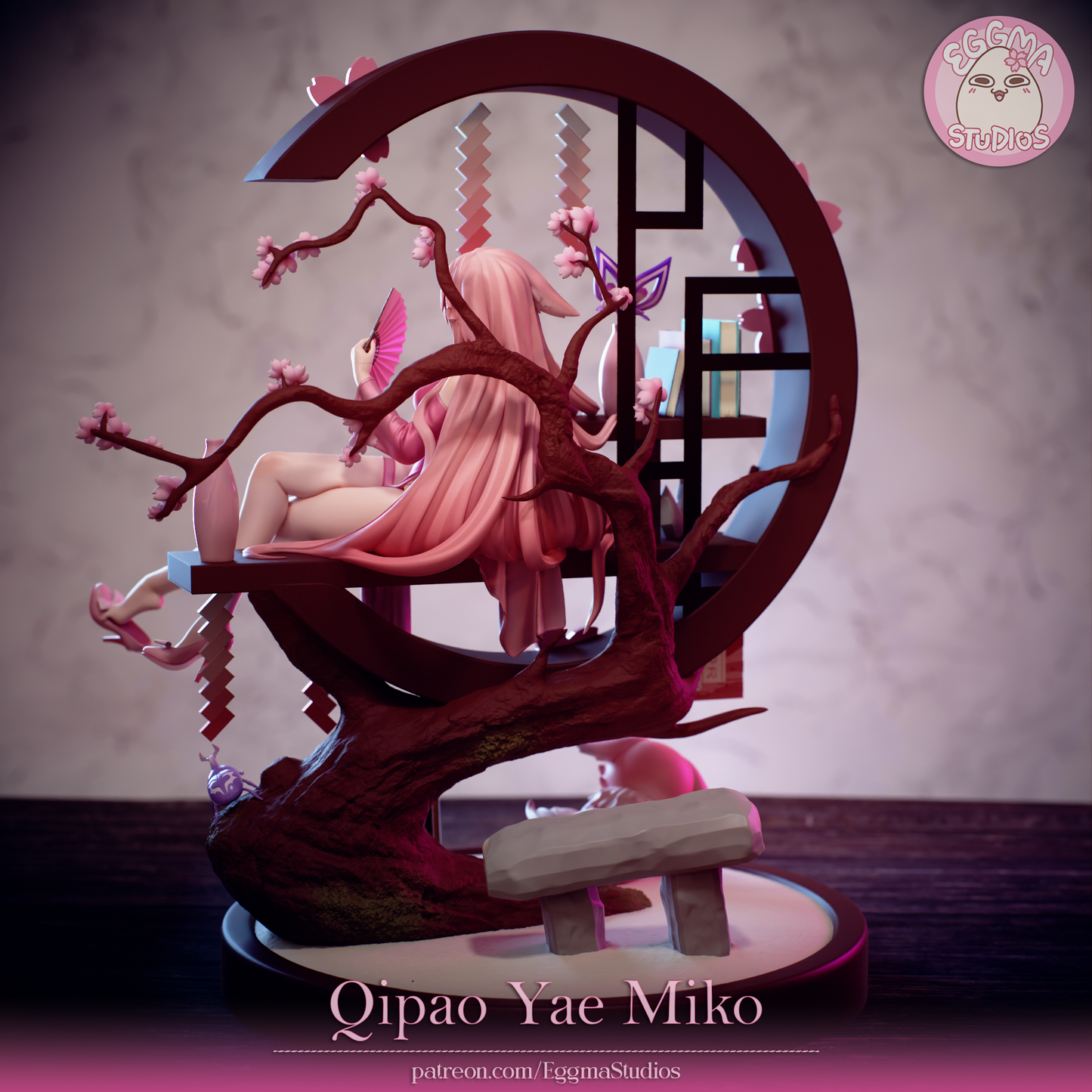 Qipao Yae Miko - Genshin Impact - 31,2 cm - Option NSFW