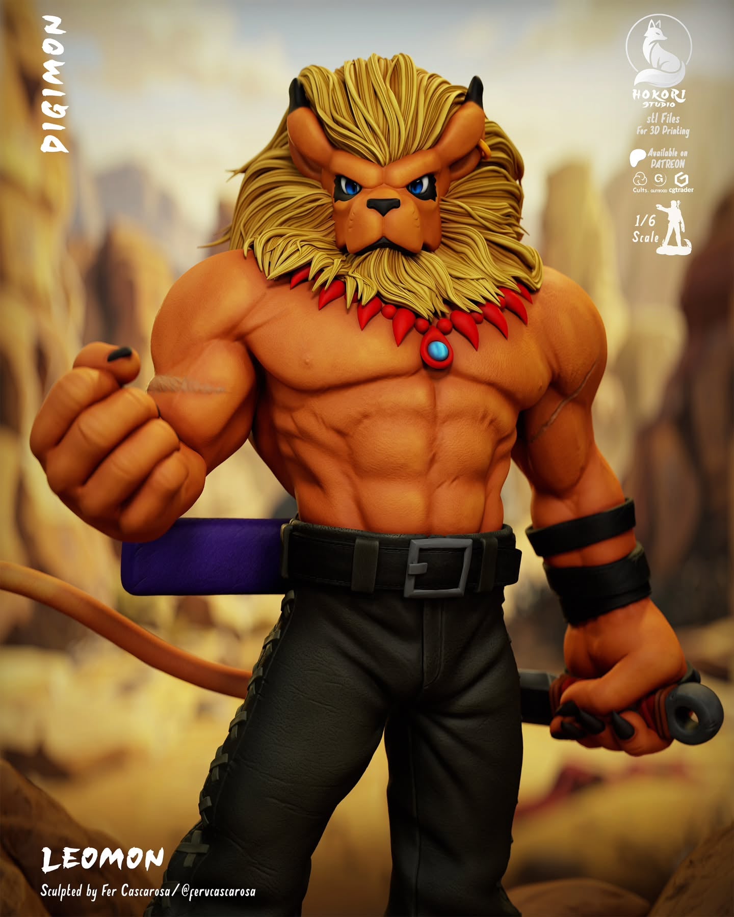 Leomon - Digimon - 30 cm