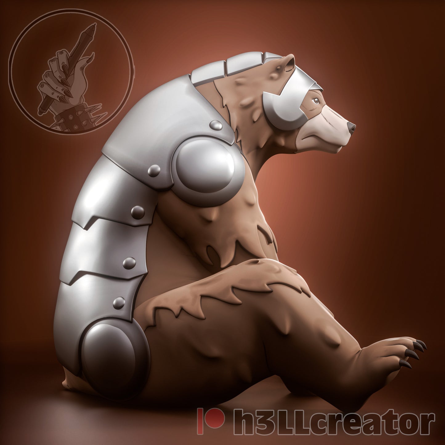 El Oso Guardián - 10,9 cm
