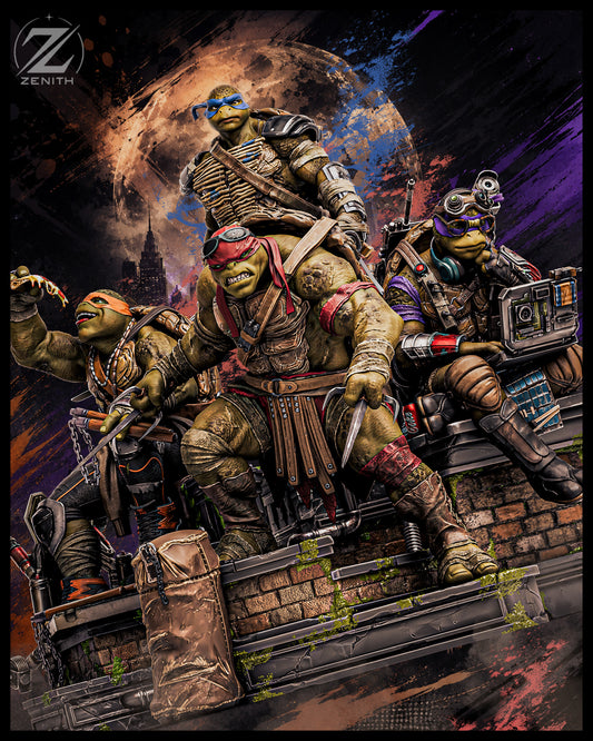 Ninja Turtles Diorama - 33 cm