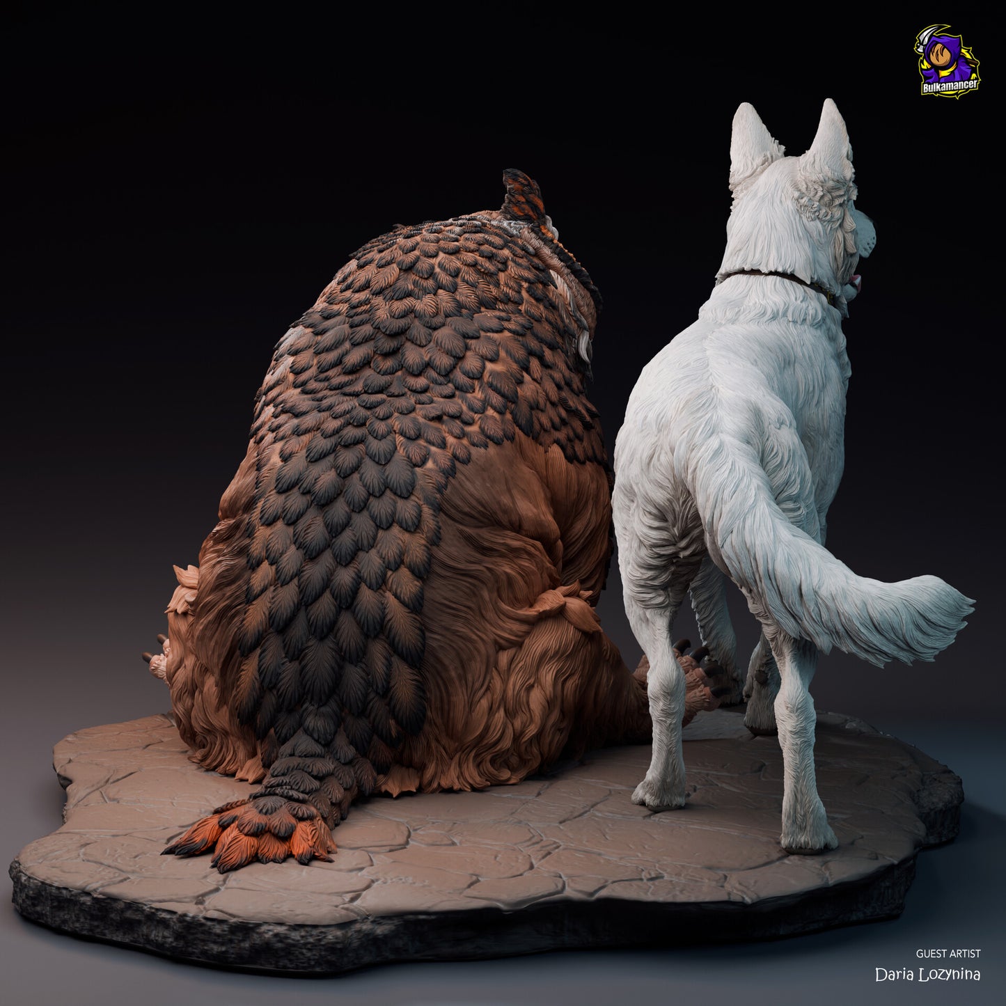 Scratch and Owlbear Cub · Baldur's Gate 3 · 139mm