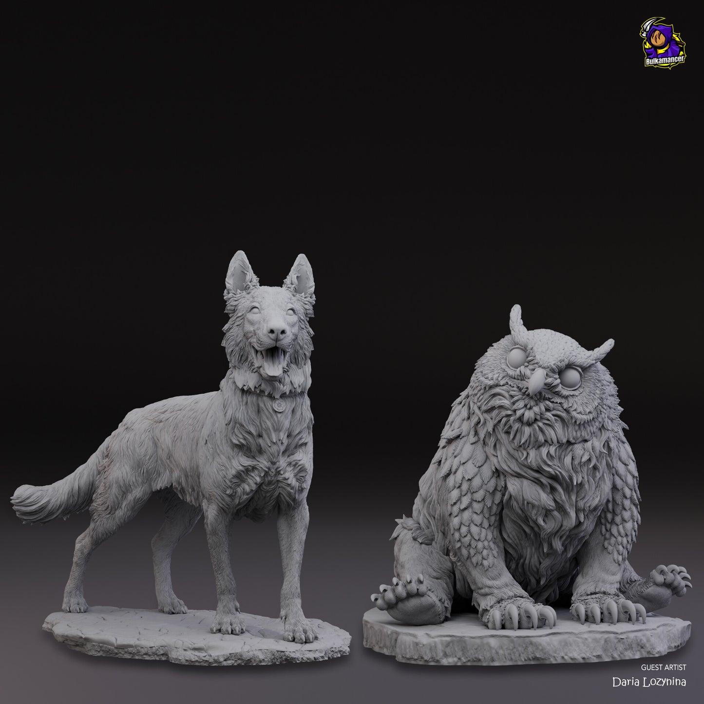 Scratch and Owlbear Cub · Baldur's Gate 3 · 139mm