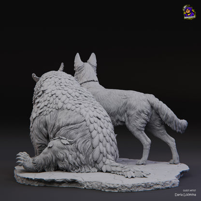 Scratch and Owlbear Cub · Baldur's Gate 3 · 139mm