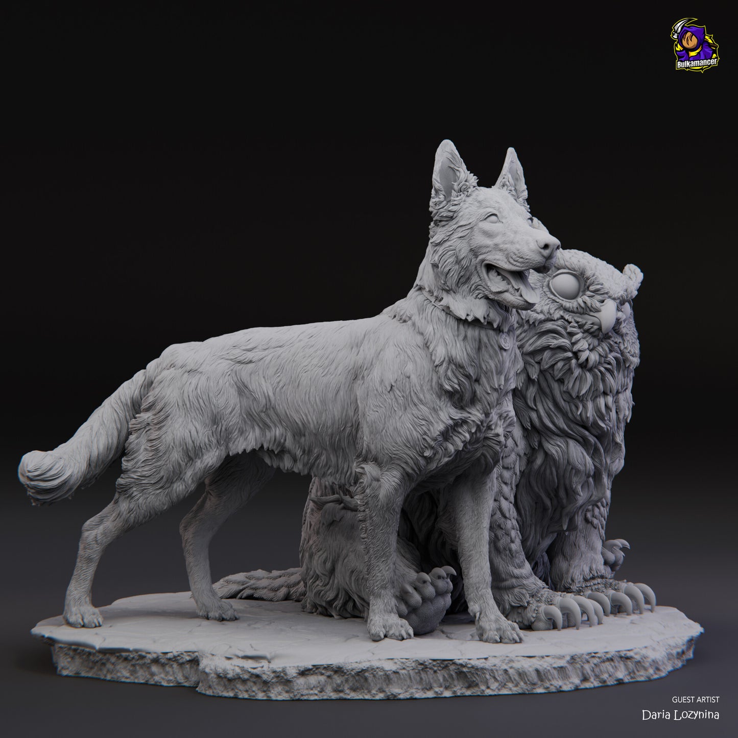 Scratch and Owlbear Cub · Baldur's Gate 3 · 139mm