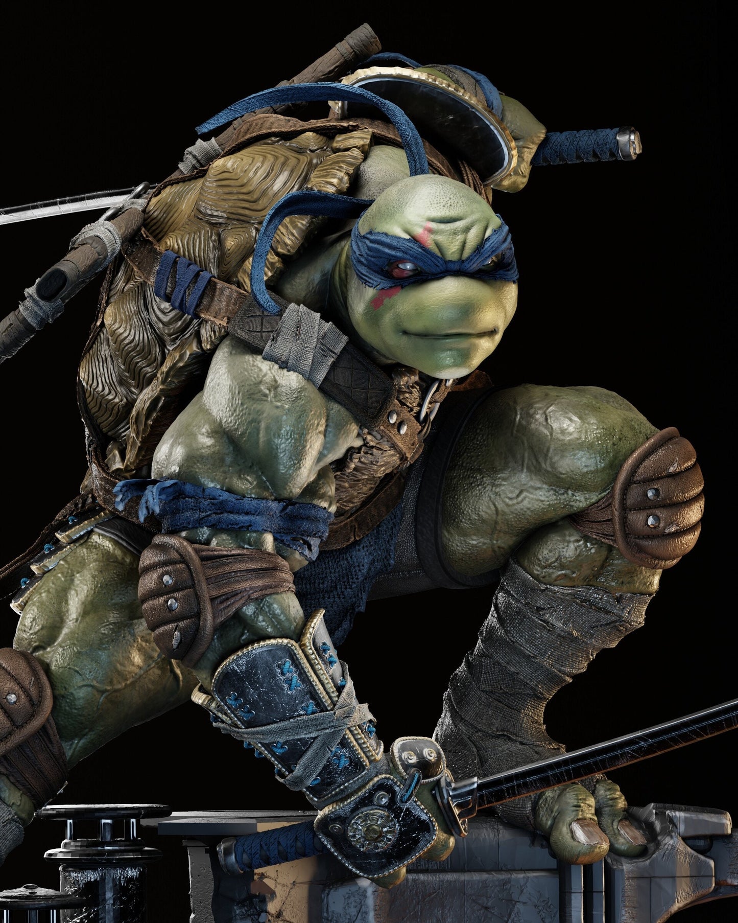 Leonardo TMNT Ninja Turtles échelle 1:6, partie 1 du diorama