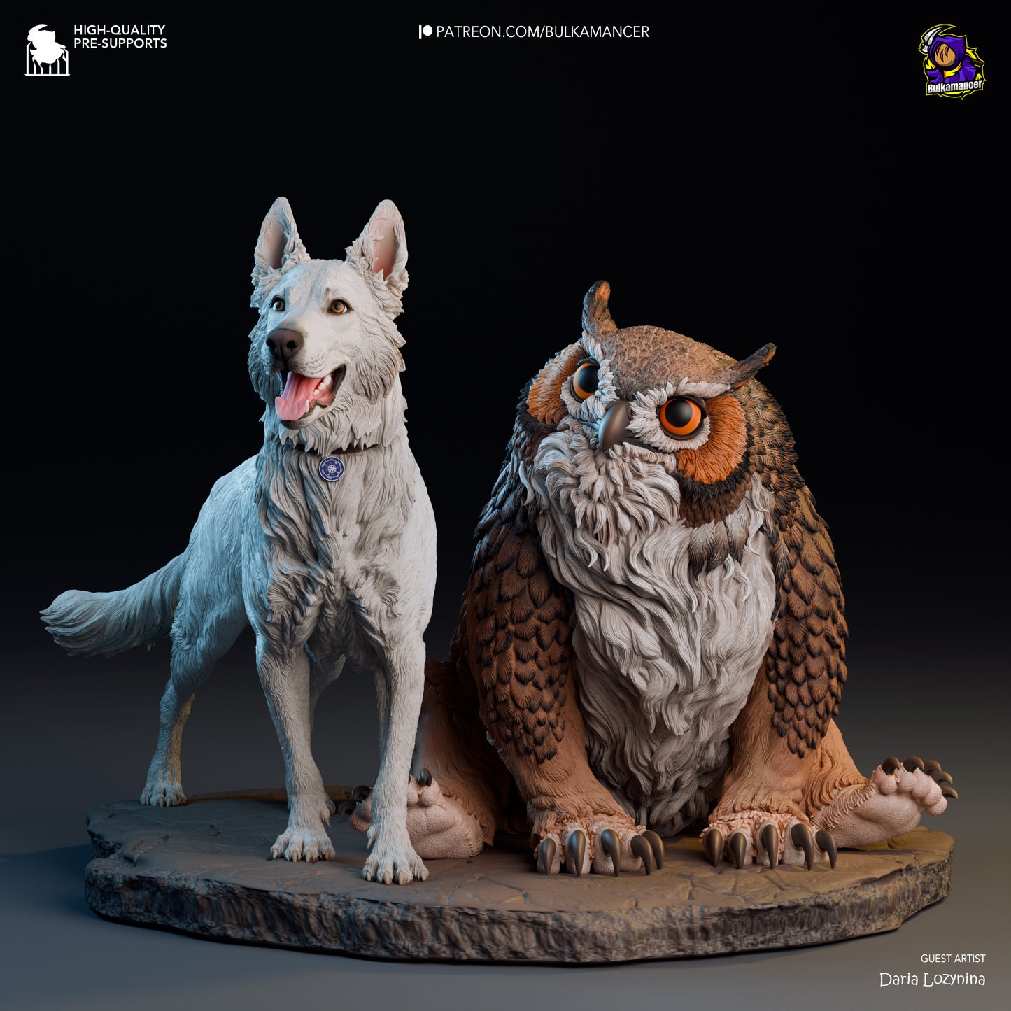 Scratch et son ourson hibou - Baldur's Gate 3 - 20 cm