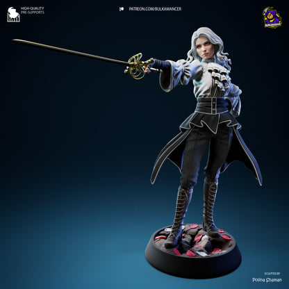 La Duelista Renacida — vista 2 del modelo en color