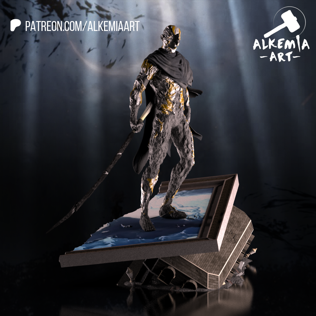 El Conservador del Lienzo — vista 2 del modelo en color