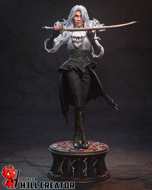 La Duelista del Monolito — vista 2 del modelo en color