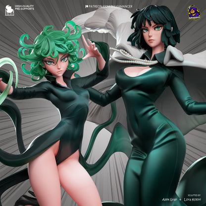 Fubuki and Tatsumaki - One Punch Man - 35 cm