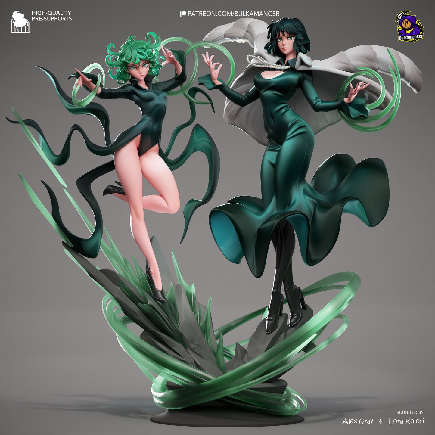 Fubuki and Tatsumaki - One Punch Man - 35 cm