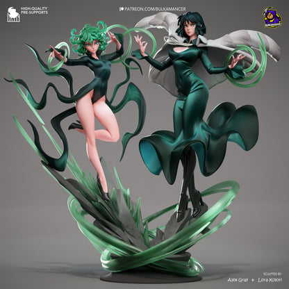 Fubuki and Tatsumaki - One Punch Man - 35 cm