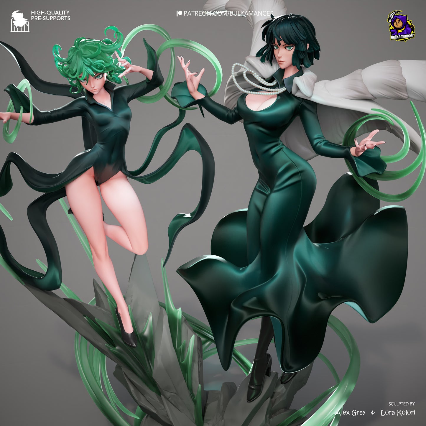 Fubuki and Tatsumaki - One Punch Man - 35 cm