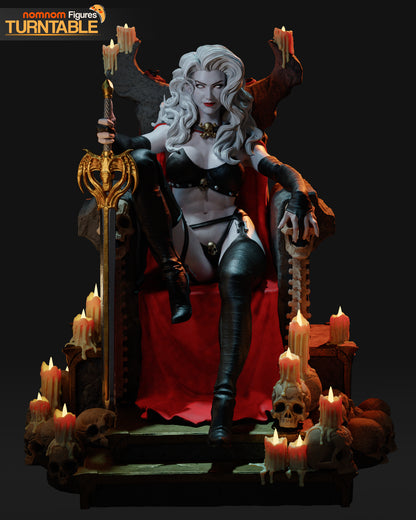 Lady Death pintada - vista frontal