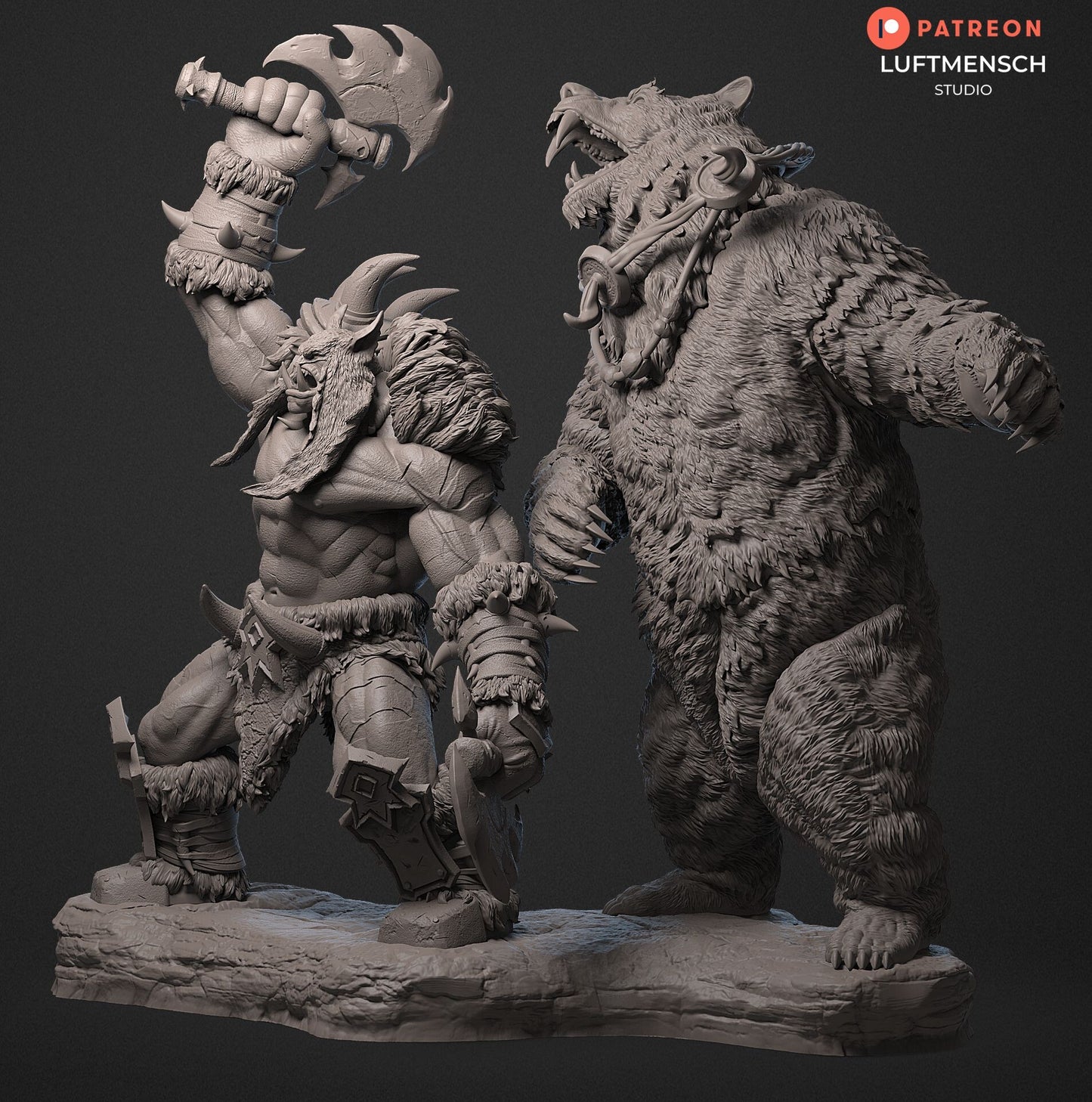 REXXAR ET MISHA · World Of Warcraft · 255mm