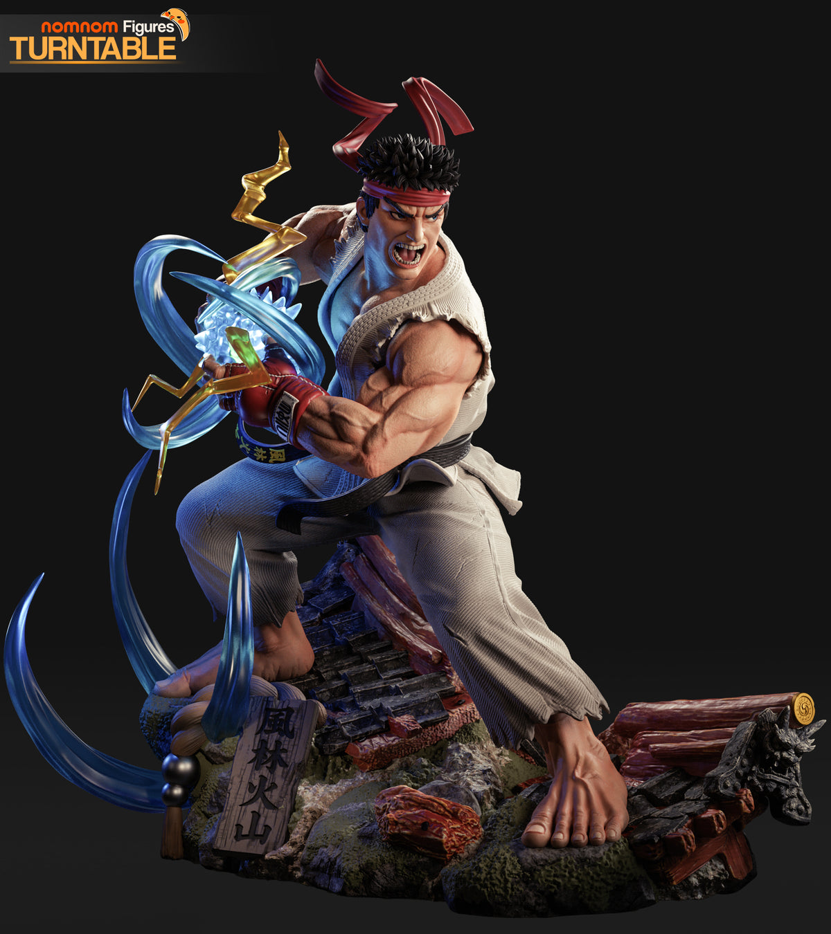 Render oficial del modelo Ryu de NomNom Figures, vista 2
