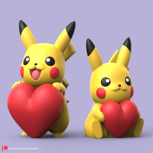 Pikachu Corazón · San Valentín · 100mm