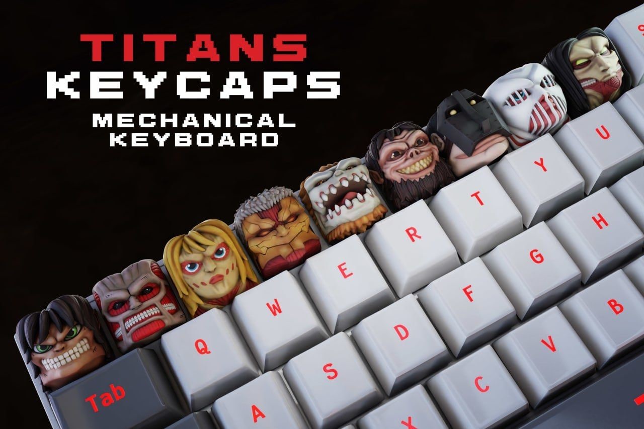 KEYCAPS Shingeki no Kyiojin · Ataque a los Titanes