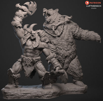 REXXAR ET MISHA - World of Warcraft - 40,7 cm