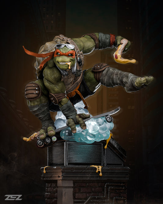 Michelangelo TMNT Ninja Turtle - Diorama - 52 cm