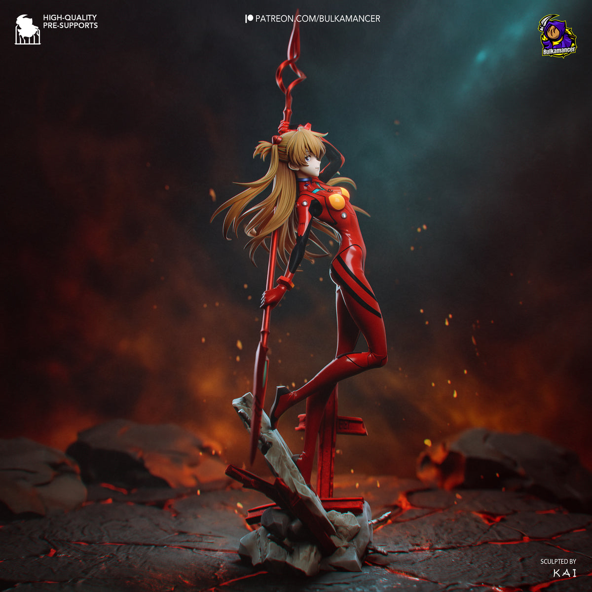 Figura de Asuka Langley - vista 3
