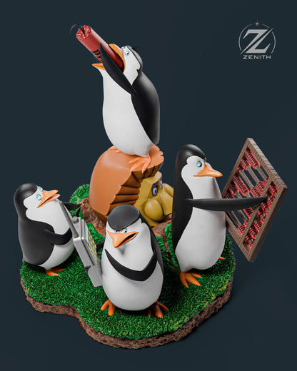 Penguins of Madagascar resin figure render - Veneroso Figures