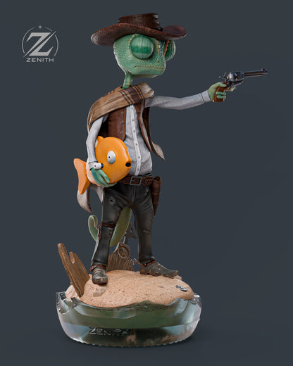 Rango resin figure render - Veneroso Figures
