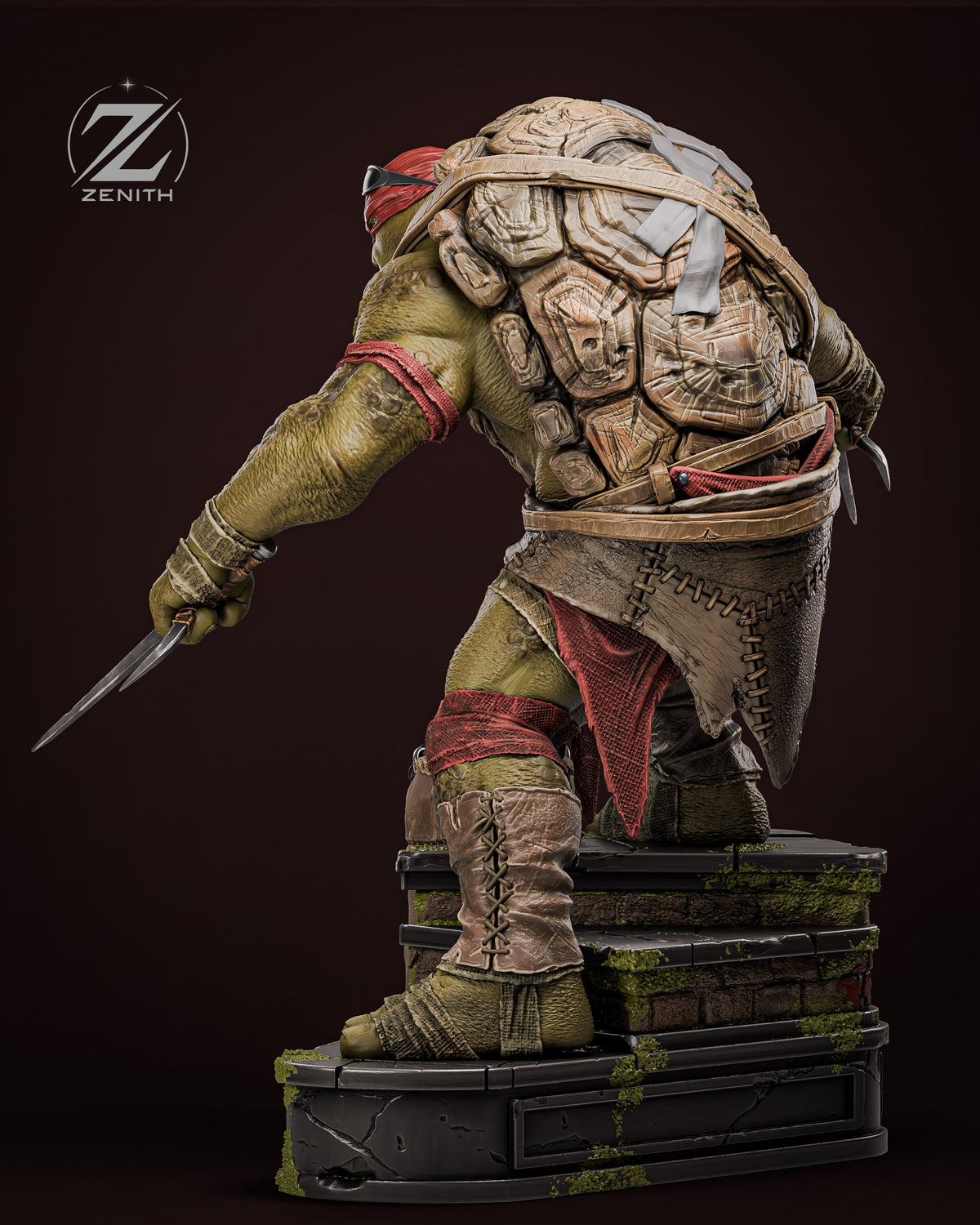 Raphael TMNT resin figure render - Veneroso Figures