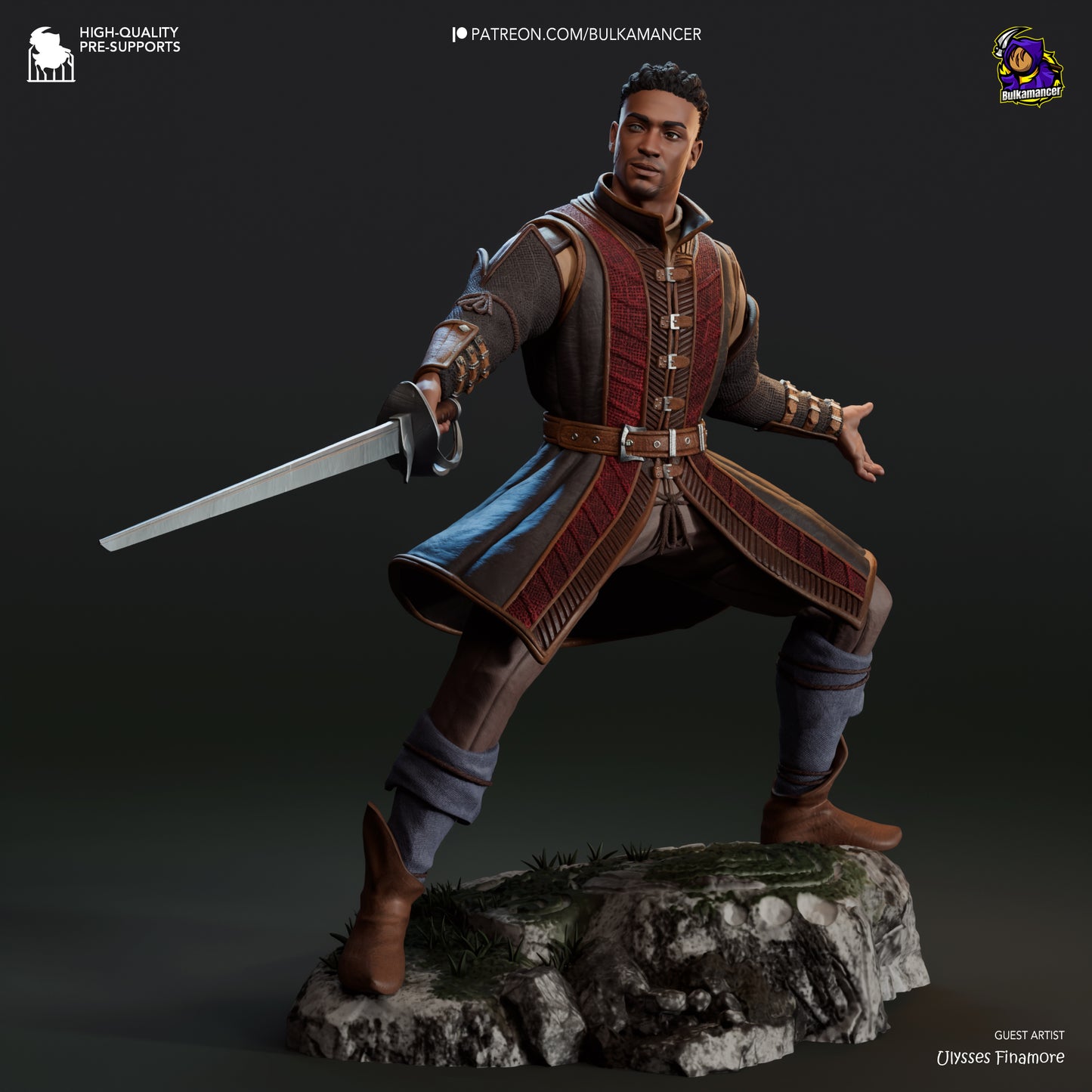 Wyll - LA PORTE DE BALDUR 3 - 30 cm